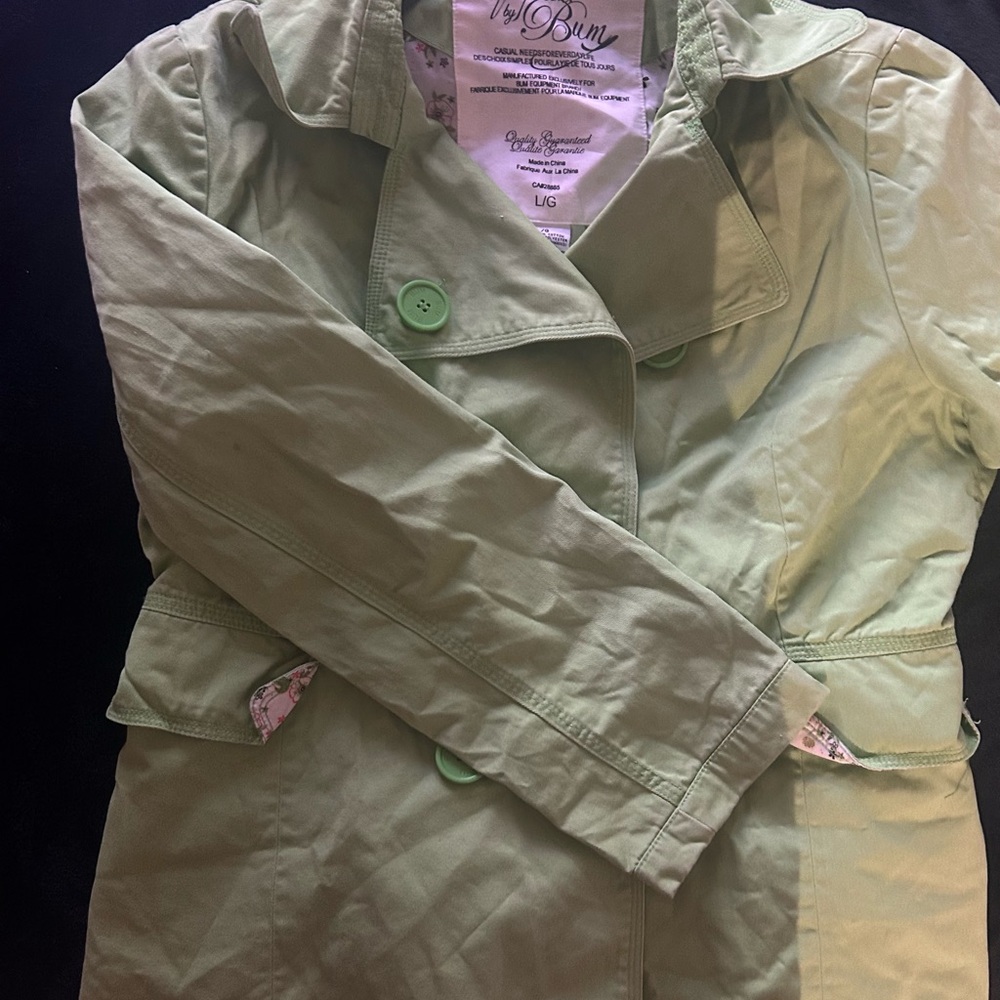 Olive Green Women's Trench Coat
